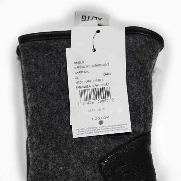 UGG FABRIC & LEATHER GLOVES - Picture 3 of 3